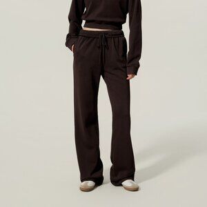 Lily Silk Seamflow Stride Sweatpants XS Espresso